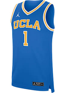 Mens UCLA Bruins Blue Nike Jordan Replica Basketball Jersey