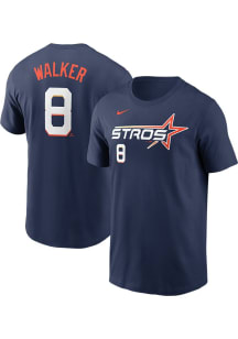 Christian Walker Houston Astros Navy Blue City Connect Short Sleeve Player T Shirt