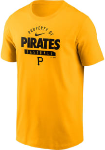 Nike Pittsburgh Pirates Gold Property Of Short Sleeve T Shirt