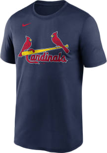 Nike St Louis Cardinals Navy Blue Wordmark Legend Short Sleeve T Shirt