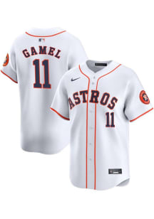 Ben Gamel Nike Houston Astros Mens White Home 2024 Limited Baseball Jersey