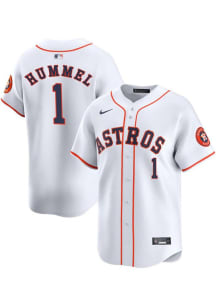 Cooper Hummel Nike Houston Astros Mens White Home 2024 Limited Baseball Jersey