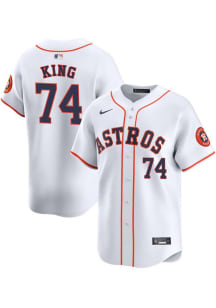 Bryan King Nike Houston Astros Mens White Home 2024 Limited Baseball Jersey