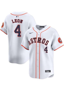 Pedro Leon Nike Houston Astros Mens White Home 2024 Limited Baseball Jersey