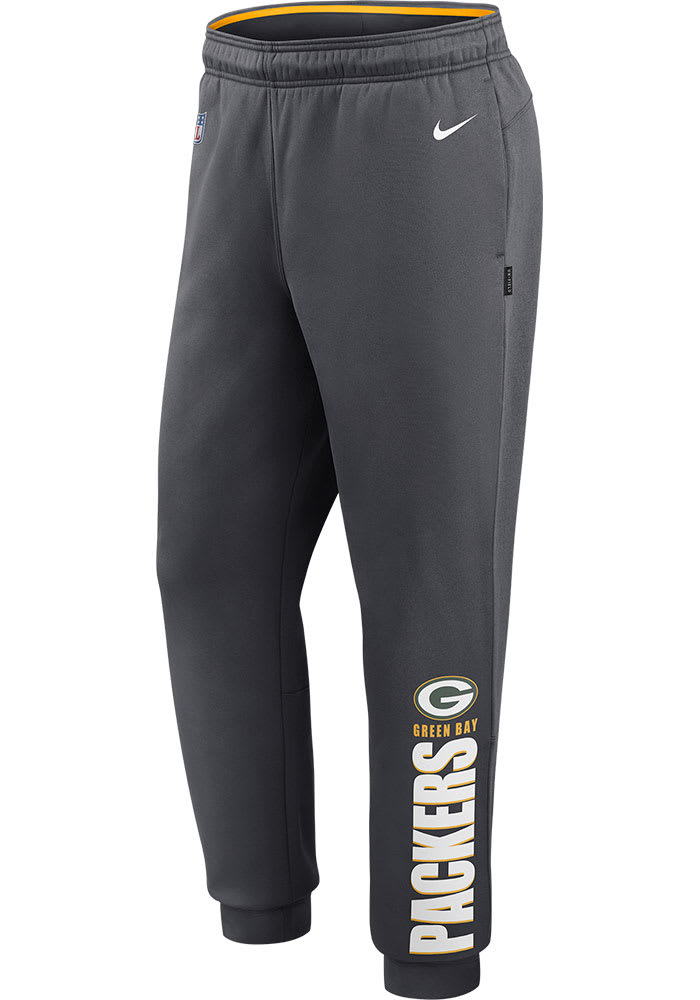 Nike Therma Pant Green Bay Packers Grey - FLAT SILVER-FIR-FLAT SILVER