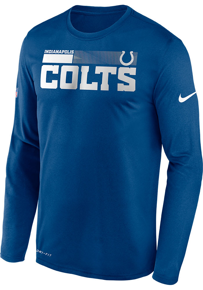 Nike Indianapolis Colts Blue Sideline Logo Legend Long Sleeve T-Shirt