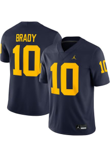 Tom Brady Nike Mens Blue Michigan Wolverines Game Football Jersey