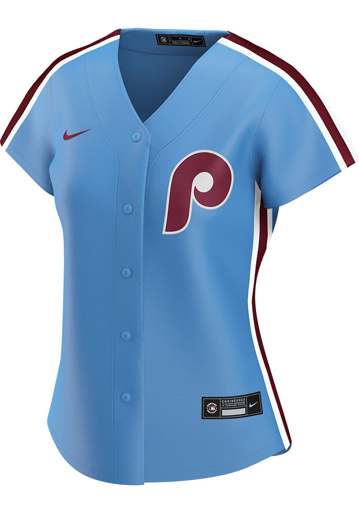 Vintage Retro Powder Blue Philadelphia Baseball Men's Jersey Tee | Philly | Phillies Inspired | phillygoat S
