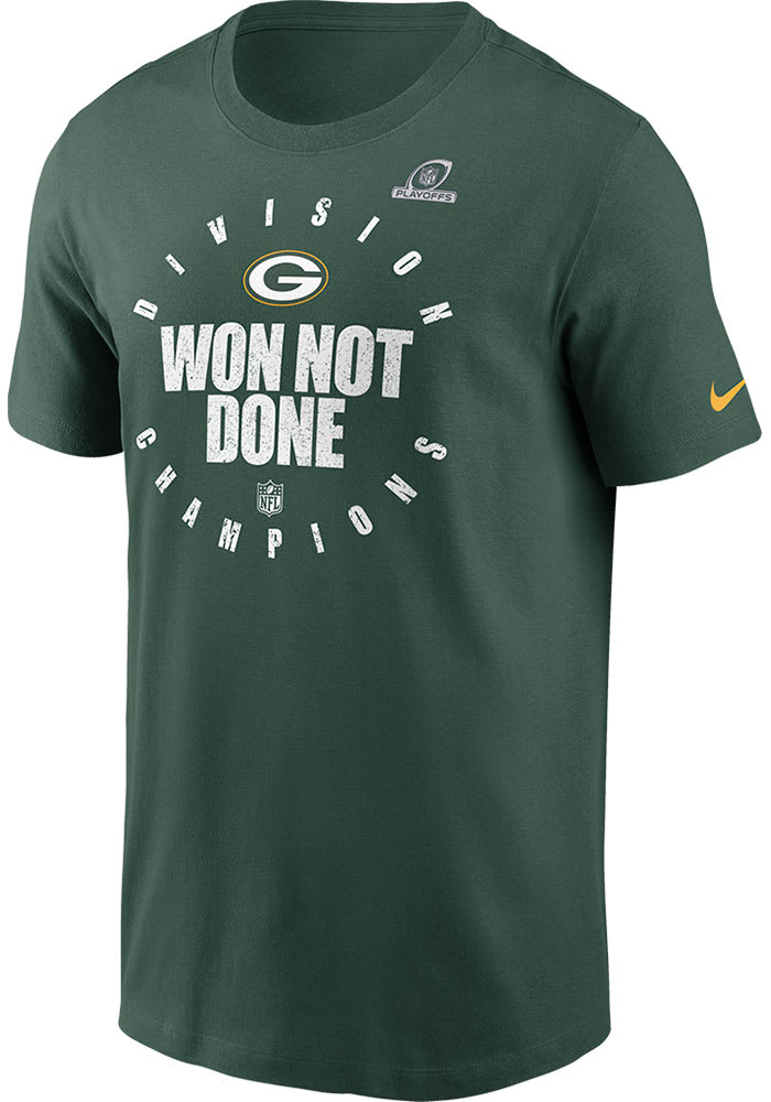 Nike Green Bay Packers Green 2020 Division Champs Short Sleeve T Shirt