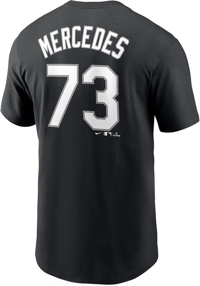 Men's Nike Jose Abreu Black Chicago White Sox Name & Number Team T-Shirt