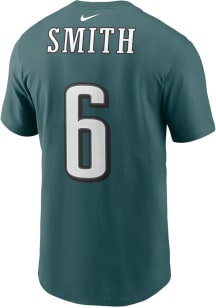 Devonta Smith Philadelphia Eagles Midnight Green Name Number Short Sleeve Player T Shirt