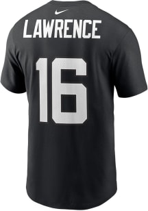 Trevor Lawrence Jacksonville Jaguars Black Name Number Short Sleeve Player T Shirt