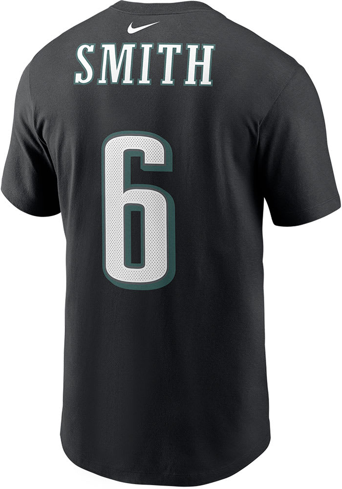 Men's Philadelphia Eagles DeVonta Smith Nike Midnight Green Player Name &  Number T-Shirt