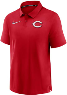 Nike Cincinnati Reds Mens Red Flex Short Sleeve Polo