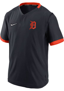 Nike Detroit Tigers Mens Navy Blue Hot Jacket Short Sleeve Jacket