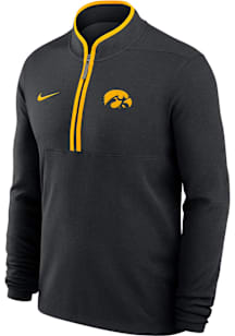 Nike Iowa Hawkeyes Mens Black Victory Long Sleeve Qtr Zip Pullover