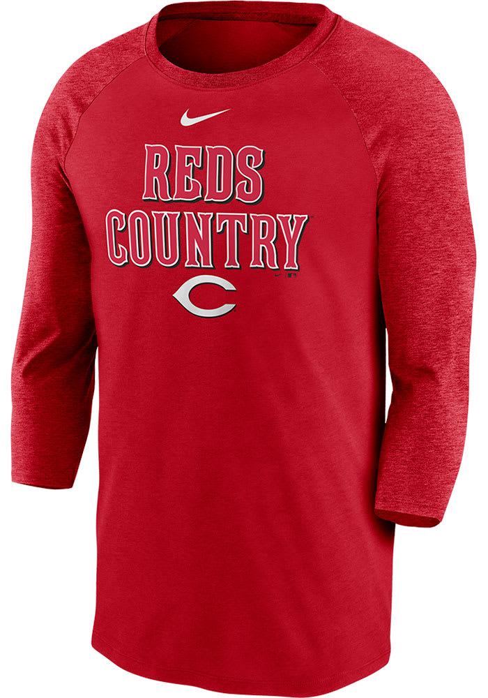 Nike Cincinnati Reds Red Local Phrase Long Sleeve Fashion T Shirt