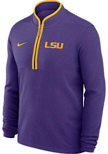 Nike LSU Tigers Mens Purple Victory Long Sleeve Qtr Zip Pullover