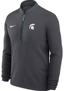 Nike Michigan State Spartans Mens Anthracite Victory Long Sleeve Qtr Zip Pullover