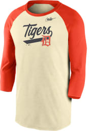 Nike Detroit Tigers White Cooperstown Script Long Sleeve Fashion T Shirt