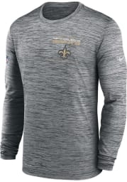 Nike New Orleans Saints Grey Velocity Long Sleeve T-Shirt
