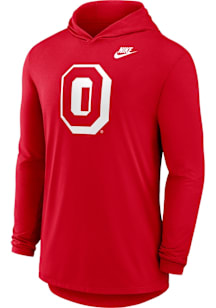 Mens Ohio State Buckeyes Red Nike Legacy Hooded Sweatshirt