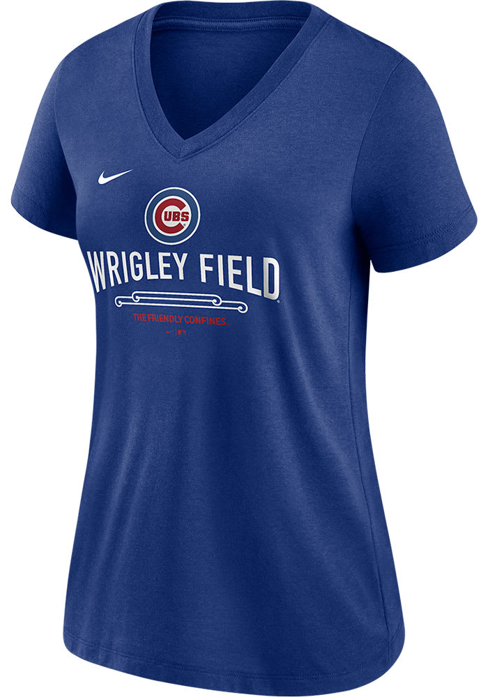 Nike Chicago Cubs Womens ROYAL Local Detail T-Shirt 17323430