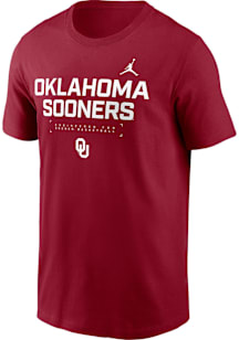 Nike Oklahoma Sooners Crimson Jordan DriFIT Short Sleeve T Shirt