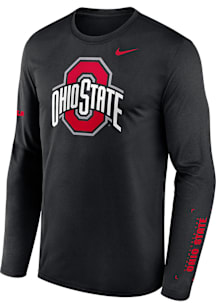 Nike Ohio State Buckeyes Black DriFIT Legend Long Sleeve T-Shirt
