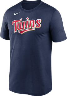 Nike Minnesota Twins Navy Blue Wordmark Legend Short Sleeve T Shirt