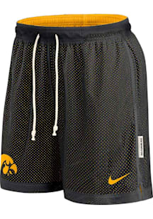 Mens Iowa Hawkeyes Black Nike DriFIT Shorts