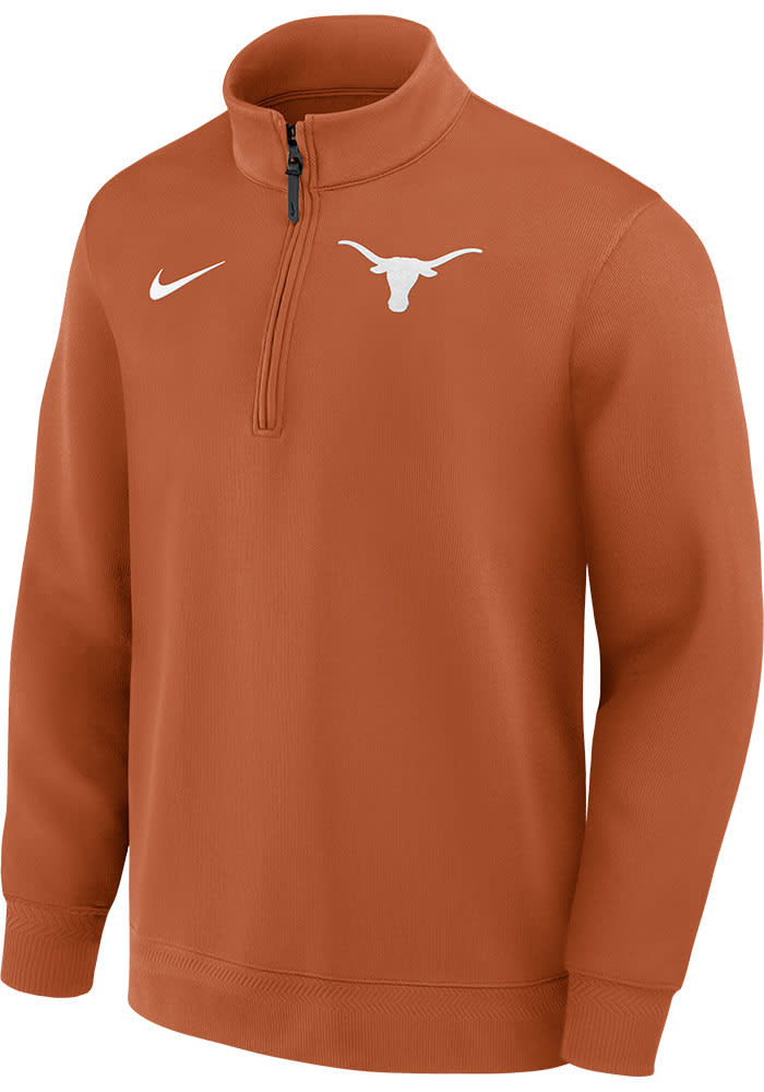 Nike Texas Longhorns Mens BURNTORANGE DriFIT Coaches Pullover