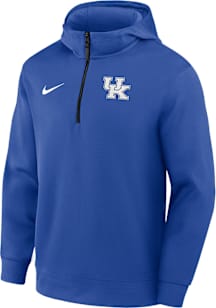 Nike Kentucky Wildcats Mens Blue DriFIT Half Zip Hood