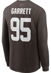 Myles Garrett Cleveland Browns Brown Primetime Long Sleeve Player T Shirt