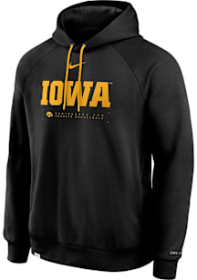 Nike Iowa Hawkeyes Mens Black DriFIT Practice Long Sleeve Hoodie