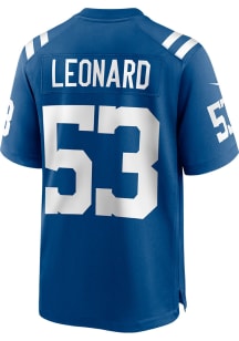 Shaquille Leonard  Nike Indianapolis Colts Blue Home Game Football Jersey