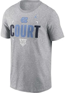 Nike North Carolina Tar Heels Grey Jordan Our Court Short Sleeve T Shirt