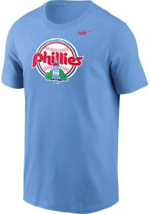 Nike Philadelphia Phillies Light Blue Cooperstown Short Sleeve T Shirt