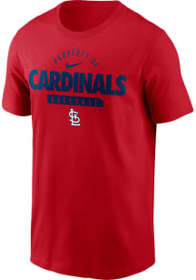 Nike St Louis Cardinals Red Property Of Short Sleeve T Shirt