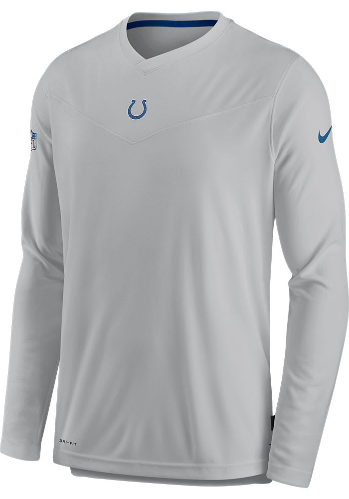 Nike Indianapolis Colts Silver Top Player UV Long Sleeve T-Shirt