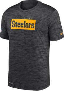 Nike Pittsburgh Steelers Black Legend Velocity Short Sleeve T Shirt