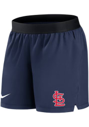 Nike St Louis Cardinals Womens Navy Blue DriFit Shorts