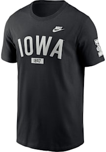 Nike Iowa Hawkeyes Black Legacy Arch Short Sleeve T Shirt