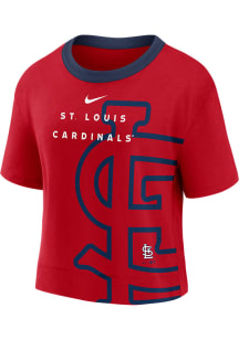 Nike St Louis Cardinals Womens Red First Short Sleeve T-Shirt