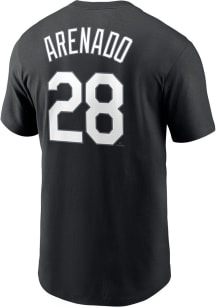 Nolan Arenado St Louis Cardinals Black Refresh Name Number Short Sleeve Player T Shirt