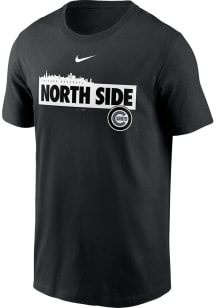 Nike Chicago Cubs Black Refresh Local Nickname Skyline Short Sleeve T Shirt