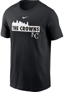 Nike Kansas City Royals Black Refresh Local Nickname Skyline Short Sleeve T Shirt