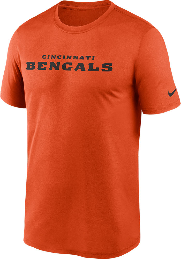 Men's Nike Black Cincinnati Bengals Fan Gear Wordmark T-Shirt