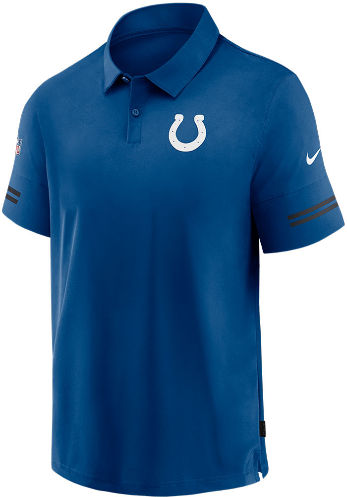 Nike Indianapolis Colts Mens Blue Sideline Short Sleeve Polo