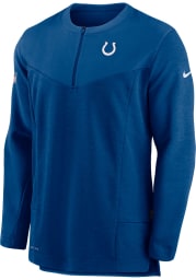 Nike Indianapolis Colts Mens Blue Dry Top UV HZ Long Sleeve 1/4 Zip Pullover